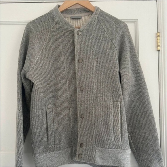 COS Men's Gray Zip-Up Sweater - Picture 2 of 4